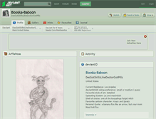 Tablet Screenshot of booska-baboon.deviantart.com