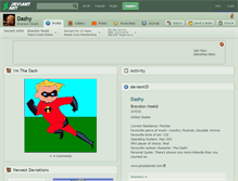 Tablet Screenshot of dashy.deviantart.com
