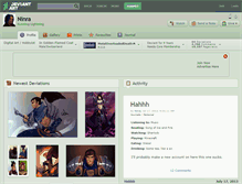 Tablet Screenshot of ninra.deviantart.com