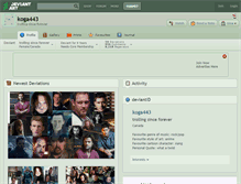 Tablet Screenshot of koga443.deviantart.com