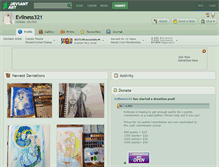 Tablet Screenshot of evilness321.deviantart.com