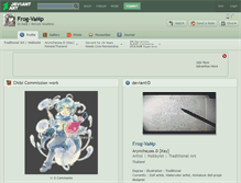 Tablet Screenshot of frog-vamp.deviantart.com