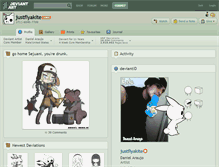 Tablet Screenshot of justflyakite.deviantart.com