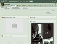 Tablet Screenshot of javelfairy.deviantart.com