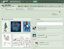 Tablet Screenshot of juju-bug.deviantart.com