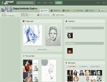 Tablet Screenshot of depechemode-slash.deviantart.com