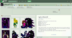 Desktop Screenshot of cyberwolf7777.deviantart.com