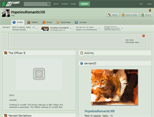 Tablet Screenshot of hopelessromanticxiii.deviantart.com