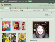 Tablet Screenshot of mickeycricky.deviantart.com