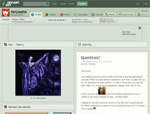 Tablet Screenshot of melyssah6.deviantart.com