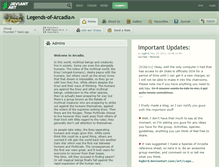 Tablet Screenshot of legends-of-arcadia.deviantart.com