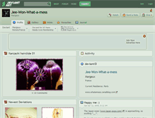 Tablet Screenshot of jee-won-what-a-mess.deviantart.com