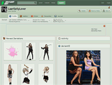 Tablet Screenshot of laarisellylover.deviantart.com