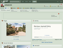 Tablet Screenshot of antram444.deviantart.com