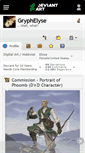 Mobile Screenshot of gryphelyse.deviantart.com
