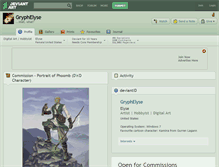 Tablet Screenshot of gryphelyse.deviantart.com