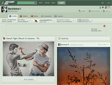 Tablet Screenshot of benheine.deviantart.com
