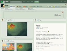 Tablet Screenshot of denn.deviantart.com