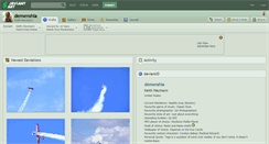 Desktop Screenshot of demenshia.deviantart.com