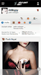 Mobile Screenshot of milkyyy.deviantart.com