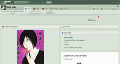 Desktop Screenshot of hana-club.deviantart.com