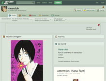 Tablet Screenshot of hana-club.deviantart.com