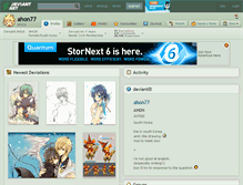 Tablet Screenshot of ahon77.deviantart.com