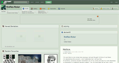 Desktop Screenshot of fireflies-flicker.deviantart.com
