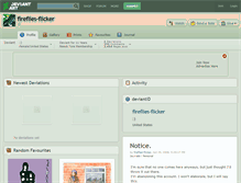 Tablet Screenshot of fireflies-flicker.deviantart.com
