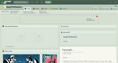 Desktop Screenshot of keepthepantson.deviantart.com