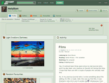Tablet Screenshot of metaltom.deviantart.com