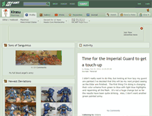 Tablet Screenshot of kirasu.deviantart.com