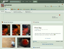 Tablet Screenshot of gr3enb3an.deviantart.com