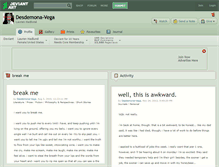 Tablet Screenshot of desdemona-vega.deviantart.com