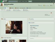 Tablet Screenshot of myowninvention.deviantart.com