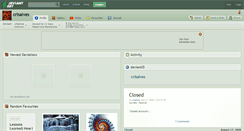 Desktop Screenshot of crisalves.deviantart.com