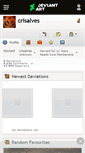 Mobile Screenshot of crisalves.deviantart.com