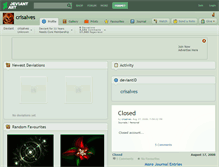 Tablet Screenshot of crisalves.deviantart.com