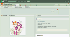 Desktop Screenshot of kyo-sama-club.deviantart.com