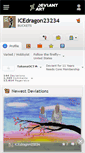 Mobile Screenshot of icedragon23234.deviantart.com
