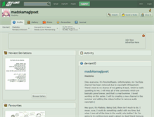 Tablet Screenshot of madokamagipoet.deviantart.com