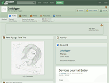 Tablet Screenshot of colddigger.deviantart.com