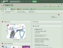 Tablet Screenshot of onigami-link.deviantart.com