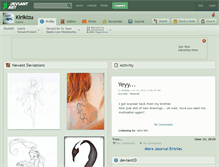 Tablet Screenshot of kirikizu.deviantart.com