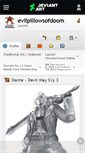 Mobile Screenshot of evilpillowsofdoom.deviantart.com