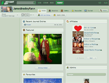 Tablet Screenshot of jamesbradleyfan.deviantart.com