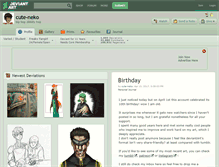 Tablet Screenshot of cute-neko.deviantart.com