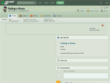 Tablet Screenshot of fading-x-roses.deviantart.com