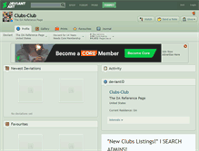 Tablet Screenshot of clubs-club.deviantart.com