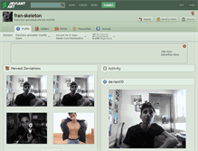 Tablet Screenshot of fran-skeleton.deviantart.com